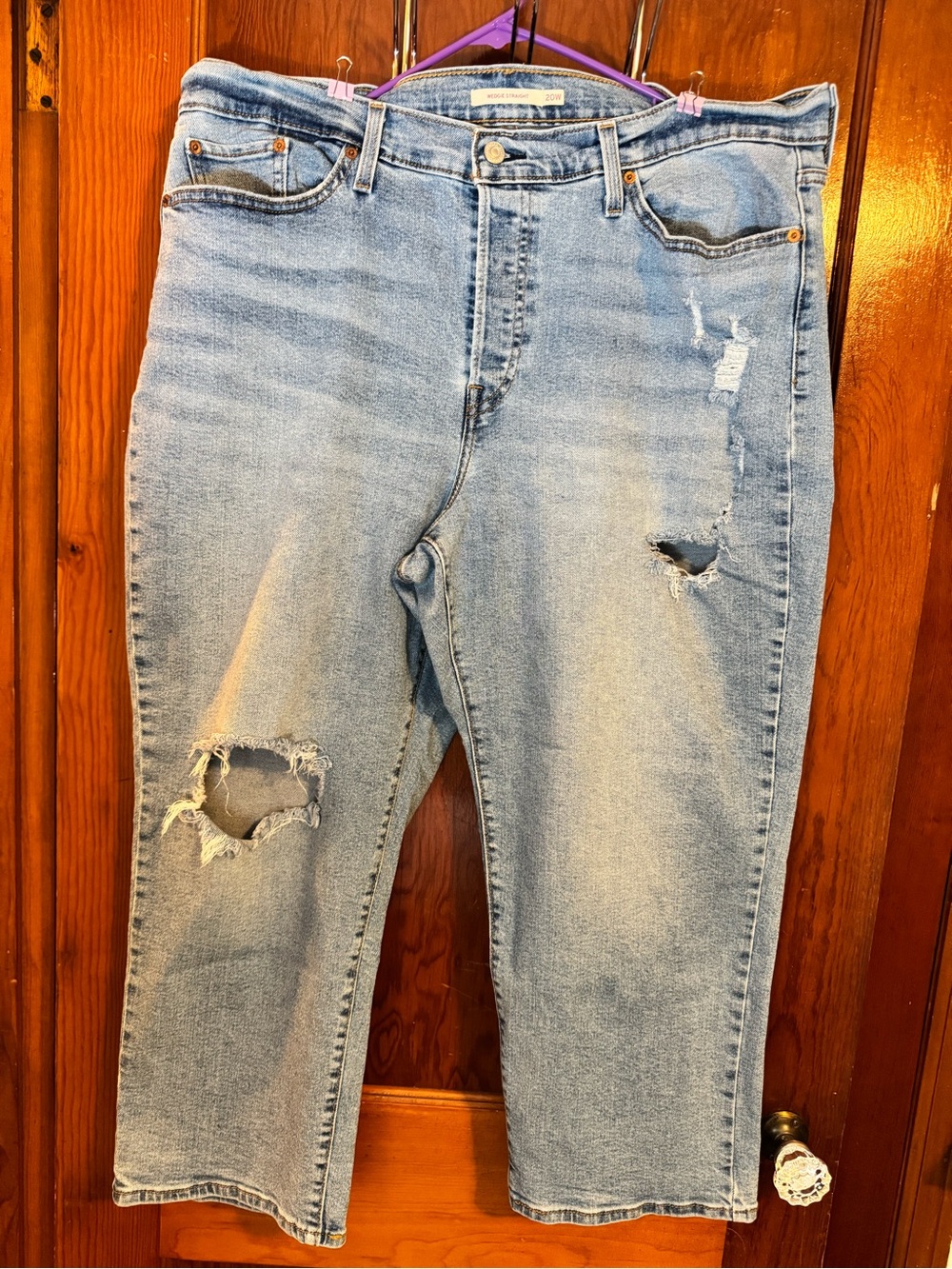 Levi’s wedgie straight cropped sz 20w